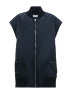 JW Anderson Marine Blue Bomber Gilet Jacket