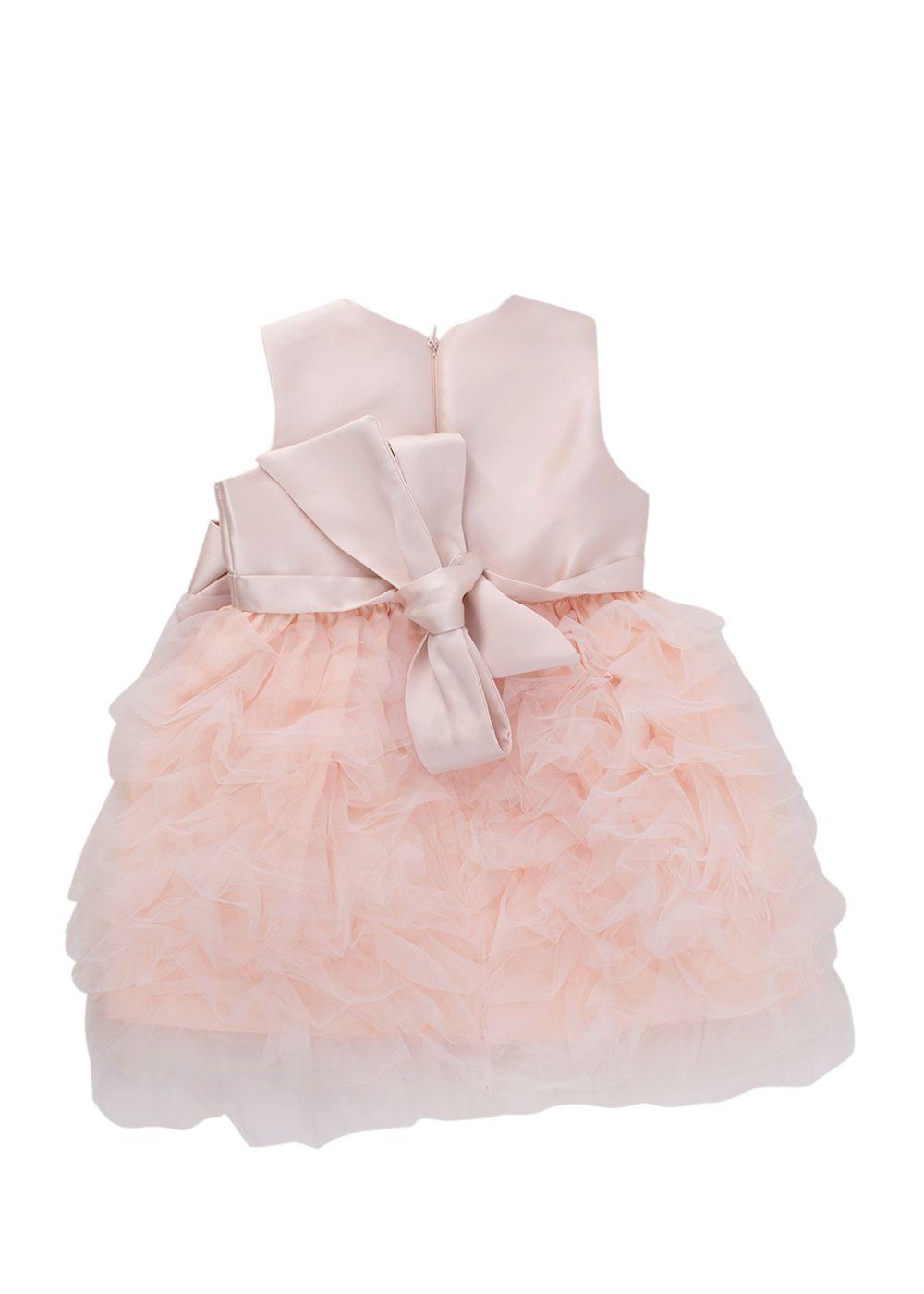 Nanan Baby Pink Tulle Tiered Dress 12months