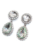 Alessandra Rich Embellished Drop Clip On Earrings