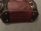 Michael Michael Kors Snake Skin Burgundy Tote Bag
