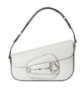 Gucci White Leather Horsebit 1955