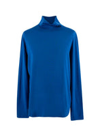 Royal Blue Cotton Turtle neck Top