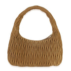 Miu Miu Brown Suede Matelasse Wander Hobo