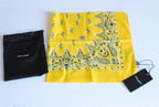 Saint Laurent Yellow Cotton Bandana Scarf