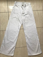Eve Denim White Charlotte Wide Leg Culottes