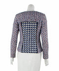 tricolour tweed jacket