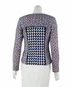 tricolour tweed jacket
