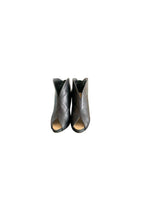 Black leather Pix 100 heeled pumps