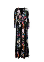 Borgo De Nor Jardin Black Astrea Crepe Maxi Dress
