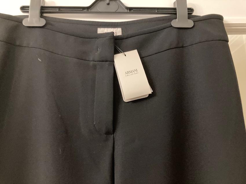 Armani Collezioni Black Tailored Pants