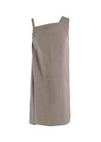 Grey Cotton Mini Dress