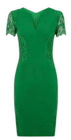 Pucci Emerald Green Lace Trim Dress