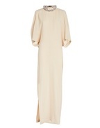 Stella McCartney Embellished Falabella Maxi Dress