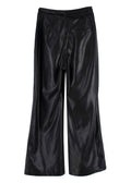Nanushka Black Chimo Vegan Leather Wide-leg Trousers