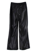 Nanushka Black Chimo Vegan Leather Wide-leg Trousers