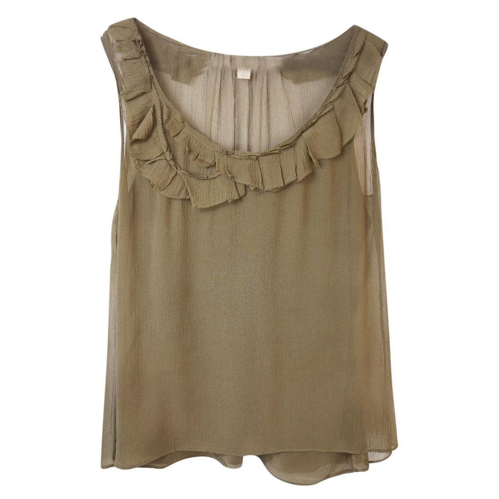 Burberry Brit Silk Chiffon Top