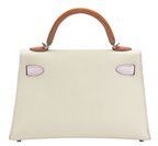 Hermès Mini Kelly Epsom Sellier Tricolour Palladium Hardware