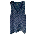 Rag & Bone Navy Printed Sleeveless Top