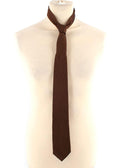 Brown Woven Silk Tie