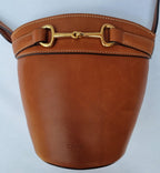 Tan Calfskin Crecy Bucket Bag