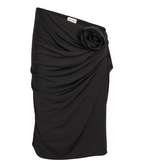 Magda Butrym Rose-Appliqué Skirt