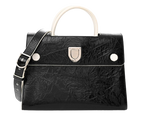 Crinkled Black Lambskin Diorever Bag