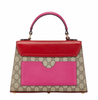 Gucci Supreme Coated Canvas And Leather Bag