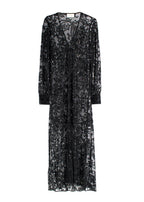 Alexis Embellished Black Maxi Dress