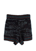 M Missoni Black Metallic Knitted Shorts