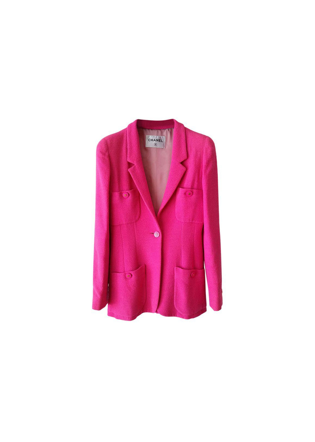 Fuchsia Single Breasted Tailored Jacket