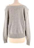 Cinq A Sept Colby Grey Ribbon Cardigan