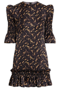 Floral  Print Falconetti Silk Dress