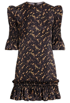 Floral  Print Falconetti Silk Dress