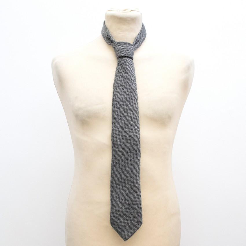 Hackett of London Grey Wool Tie