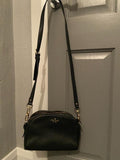 Kate Spade Black Grained Leather Crossbody Bag