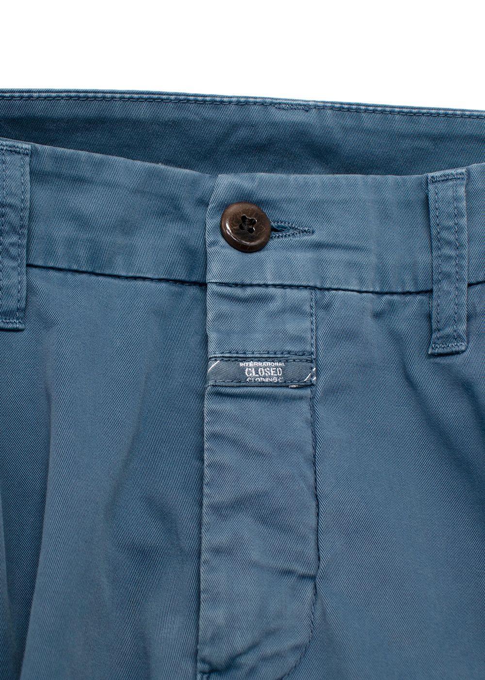 Closed Blue Cotton Chino Trousers