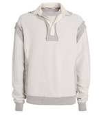 Maison Margiela Grey Cotton Four Stitch Reversed Polo Jumper