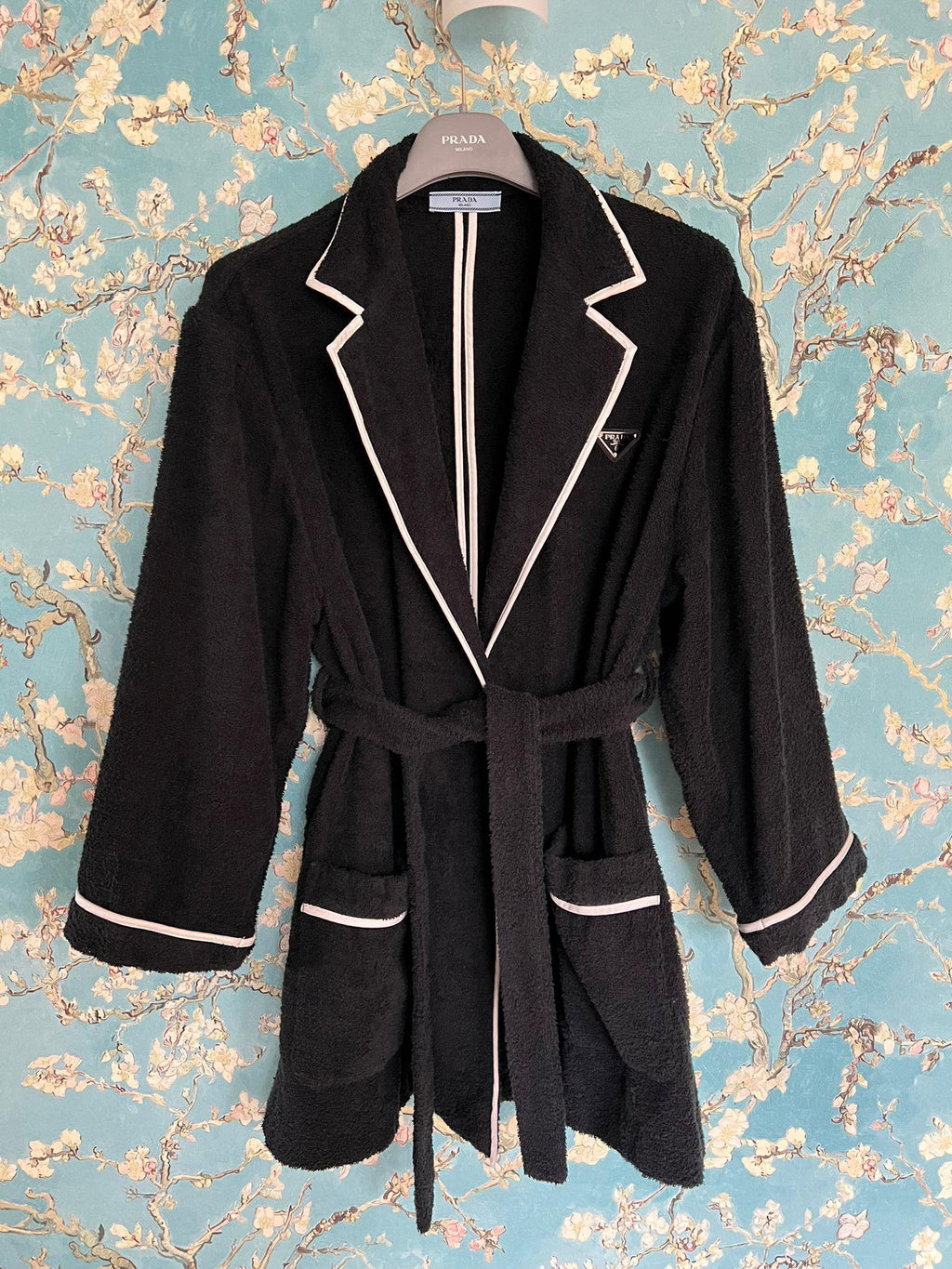 Prada Black Terry Towelling Jacket