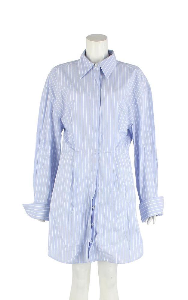 Striped Cotton Shirt Dress