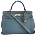 Blue Jeans Togo Leather Kelly Bag