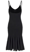 Khaite Black Ribbed Queen Midi Dress