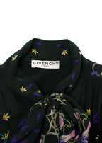 Givenchy Dark Green Floral-print Dress