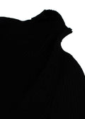 Awake Mode Black Ribbed Backless Top