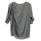Bimba Y Lola Grey Ruched Oversize Top