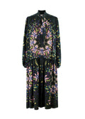 Givenchy Dark Green Floral-print Dress