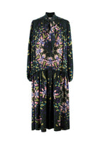 Givenchy Dark Green Floral-print Dress