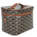 Goyard Gold Black Goyardine Canvas Muse Vanity Case