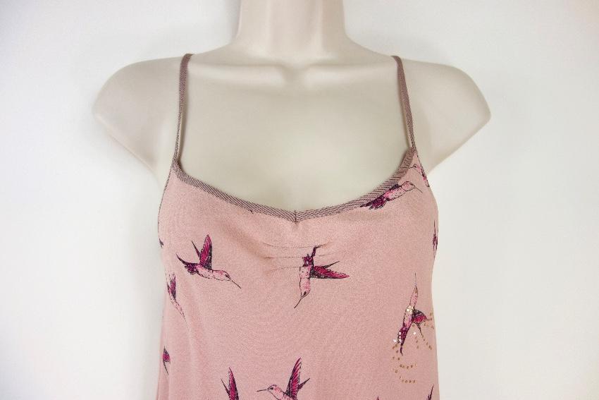 Temperley Pink Hummingbird Silk Top