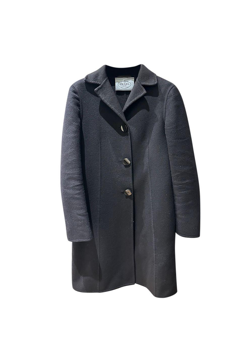 Black Wool & Cashmere Coat
