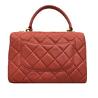 Small Orange Lambskin Trendy CC Flap Bag